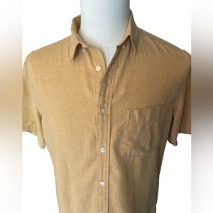 H&M Men’s Dress Shirt Mellow Yellow Medium